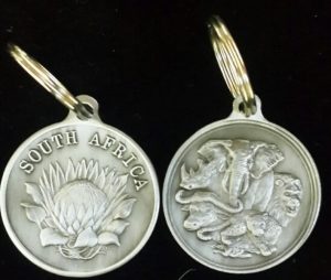 big-five-protea-keyring-ant-silver